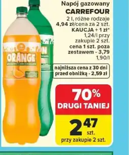 Carrefour Napój gazowany Carrefour oferta