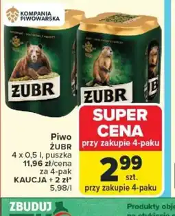 Carrefour Piwo Zubr oferta
