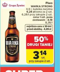Carrefour Piwo Warka Strong oferta