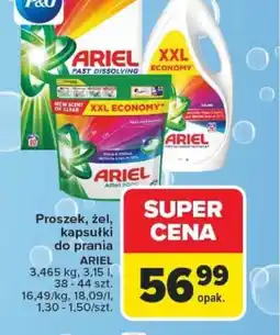 Carrefour Proszek, żel, kapsułki do prania Ariel oferta