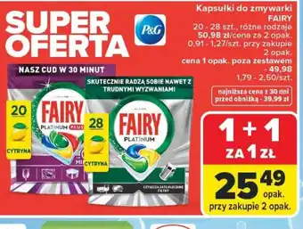 Carrefour Kapsułki do zmywarki Fairy oferta