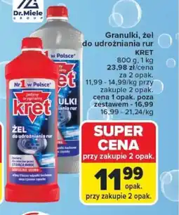 Carrefour Kret żel/granulki do rur oferta