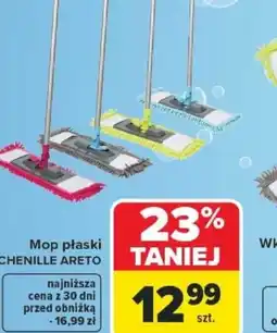 Carrefour Mop płaski Chenille Areto oferta