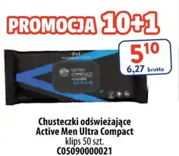 AT Chusteczki odświeżające Active Men Ultra Compact oferta