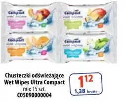 AT Chusteczki odświeżające Wet Wipes Ultra Compact oferta