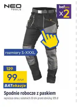 Bat Spodnie robocze Neo Tools oferta