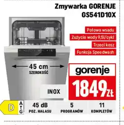Neopunkt Zmywarka Gorenje GS541D10X oferta
