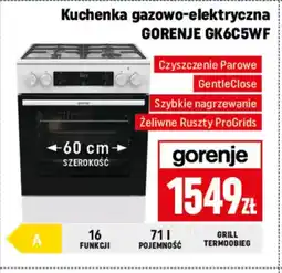Neopunkt Kuchenka gazowo-elektryczna Gorenje GK6C5WF oferta