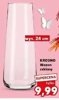 Kaufland Krosno Wazon szklany wys. 24 cm oferta