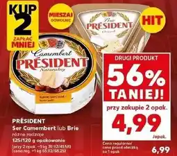 Kaufland PRÉSIDENT Ser Camembert lub Brie oferta