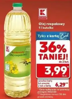 Kaufland K-CLASSIC Olej rzepakowy oferta