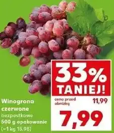 Kaufland Winogrona czerwone bezpestkowe oferta