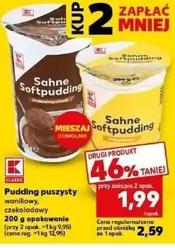Kaufland Pudding puszysty waniliowy, czekoladowy oferta