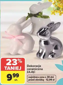 Carrefour Dekoracja ceramiczna ZAJĄC oferta