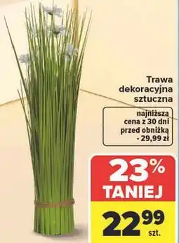 Carrefour Trawa dekoracyjna sztuczna oferta