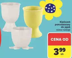 Carrefour Kieliszek porcelanowy do jajek różne rodzaje oferta