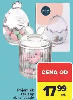 Carrefour Pojemnik szklany różne rodzaje oferta