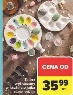 Carrefour Talerz wytłaczany w kształcie jajka różne rodzaje oferta
