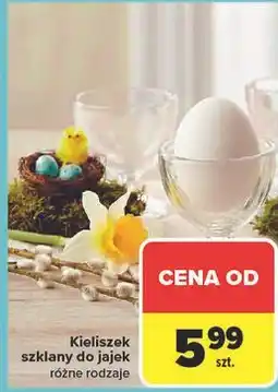 Carrefour Kieliszek szklany do jajek różne rodzaje oferta