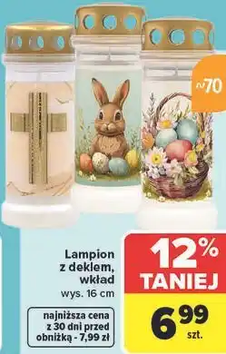 Carrefour Lampion z deklem, wkład wys. 16 cm oferta