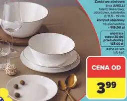 Carrefour Zastawa stołowa linia ANELLI oferta