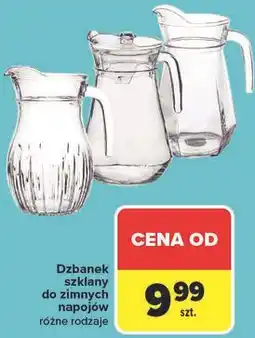 Carrefour Dzbanek szklany do zimnych napojów różne rodzaje oferta