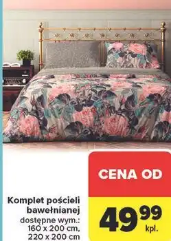 Carrefour Komplet pościeli bawełnianej oferta
