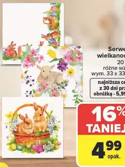Carrefour Serwetki wielkanocne 20 szt oferta
