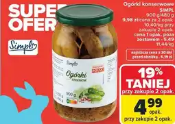 Carrefour Ogórki konserwowe Simpl oferta
