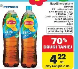 Carrefour Napój herbaciany Lipton oferta