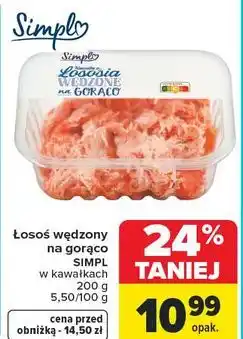 Carrefour Łosoś wędzony na gorąco SIMPL w kawałkach oferta