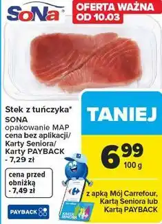 Carrefour Stek z tuńczyka SONA oferta