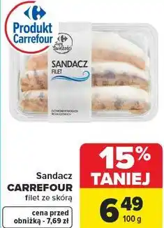 Carrefour Sandacz CARREFOUR filet ze skórą oferta