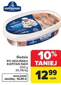 Carrefour Śledzie po wolińsku Kapitan Navi oferta