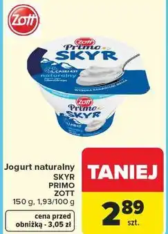 Carrefour Jogurt naturalny Skyr Primo Zott oferta