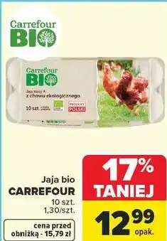 Carrefour Jaja bio Carrefour 10 szt oferta