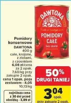 Carrefour Pomidory konserwowe Dawtona oferta