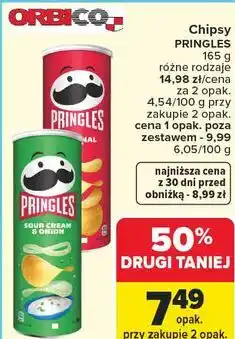 Carrefour Chipsy Pringles oferta