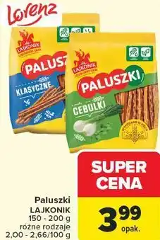Carrefour Paluszki Lajkonik oferta