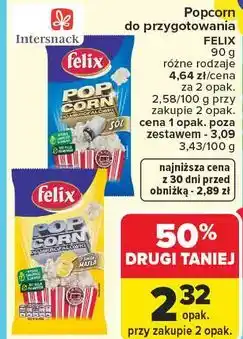 Carrefour Popcorn do przygotowania Felix oferta