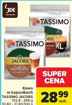 Carrefour Kawa w kapsułkach Tassimo Jacobs oferta