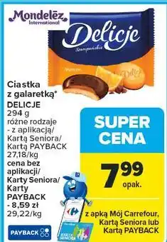 Carrefour Ciastka z galaretką DELICJE oferta