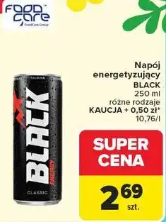 Carrefour Napój energetyzujący Black oferta