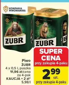 Carrefour Piwo Żubr oferta
