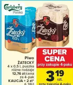 Carrefour Piwo Žatecký (różne rodzaje) oferta