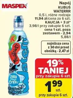 Carrefour Napój Kubuś Waterrr oferta