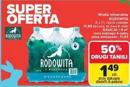 Carrefour Woda mineralna Rodowita oferta