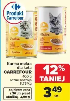 Carrefour Karma mokra dla kota Carrefour oferta