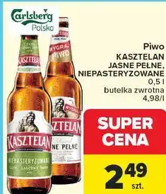 Carrefour Piwo Kasztelan Jasne Pełne, Niepasteryzowane oferta