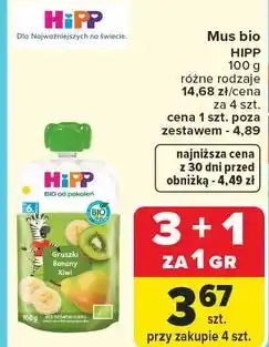 Carrefour Mus bio HiPP oferta